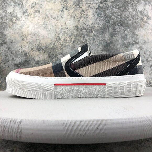 Burberry Men\'s EU 41.5 (8.5) Curt Exaggerated Check Birch Low Trainer Sneakers main image 7